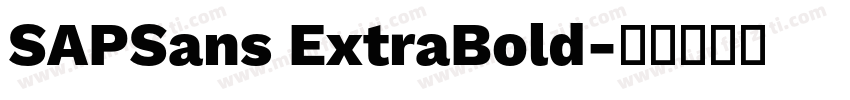 SAPSans ExtraBold字体转换